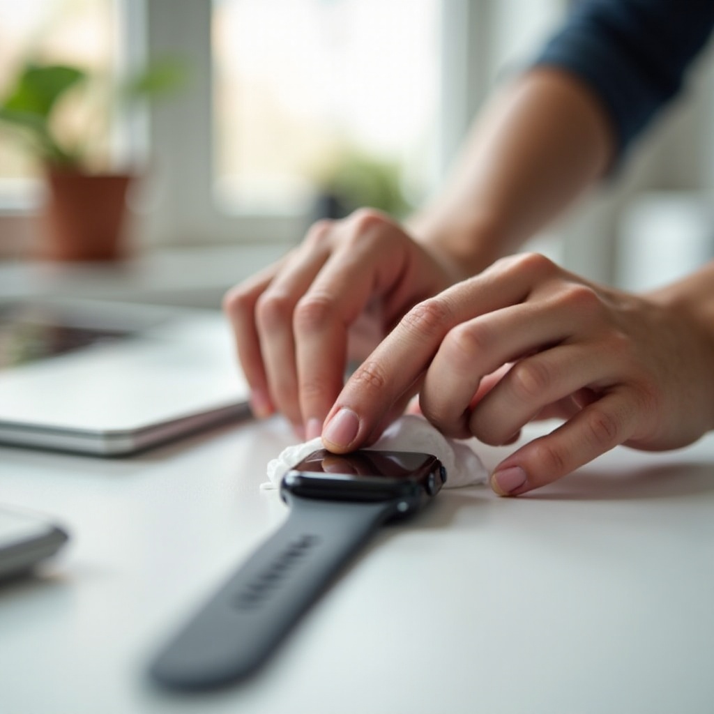 how to clean smart watch silicone strap